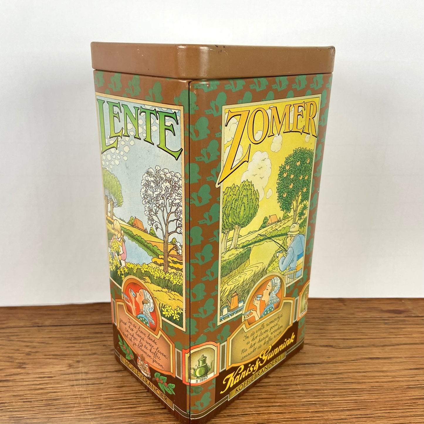 Vintage Kanis en Gunnik koffieblik