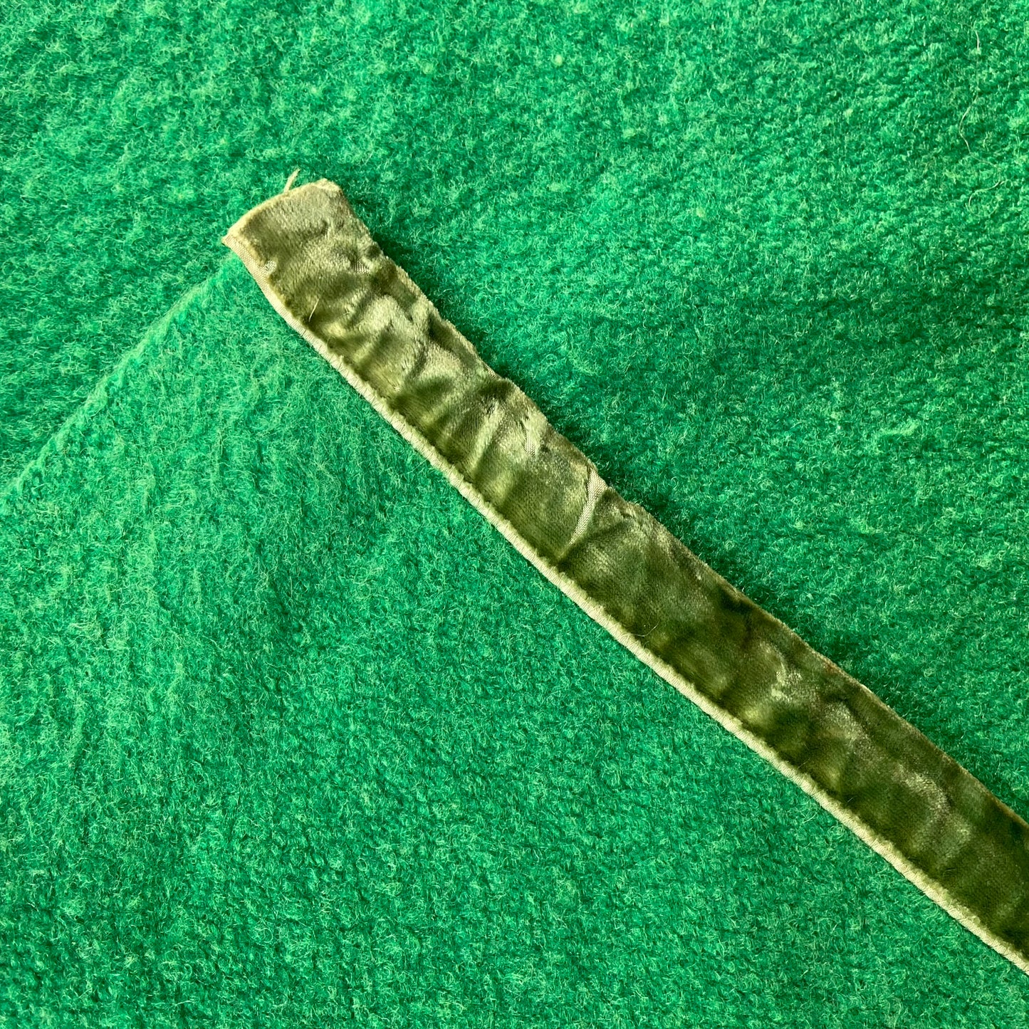 Groene wollen deken