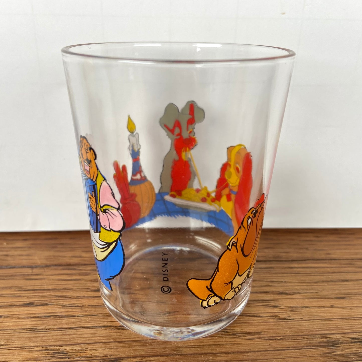 Disney glaasje Lady en de Vagebond