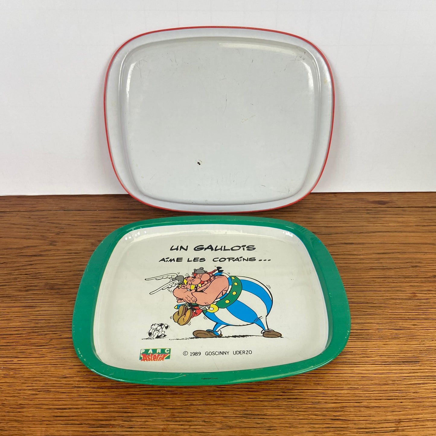 Vintage Asterix en Obelix dienbladen 1989