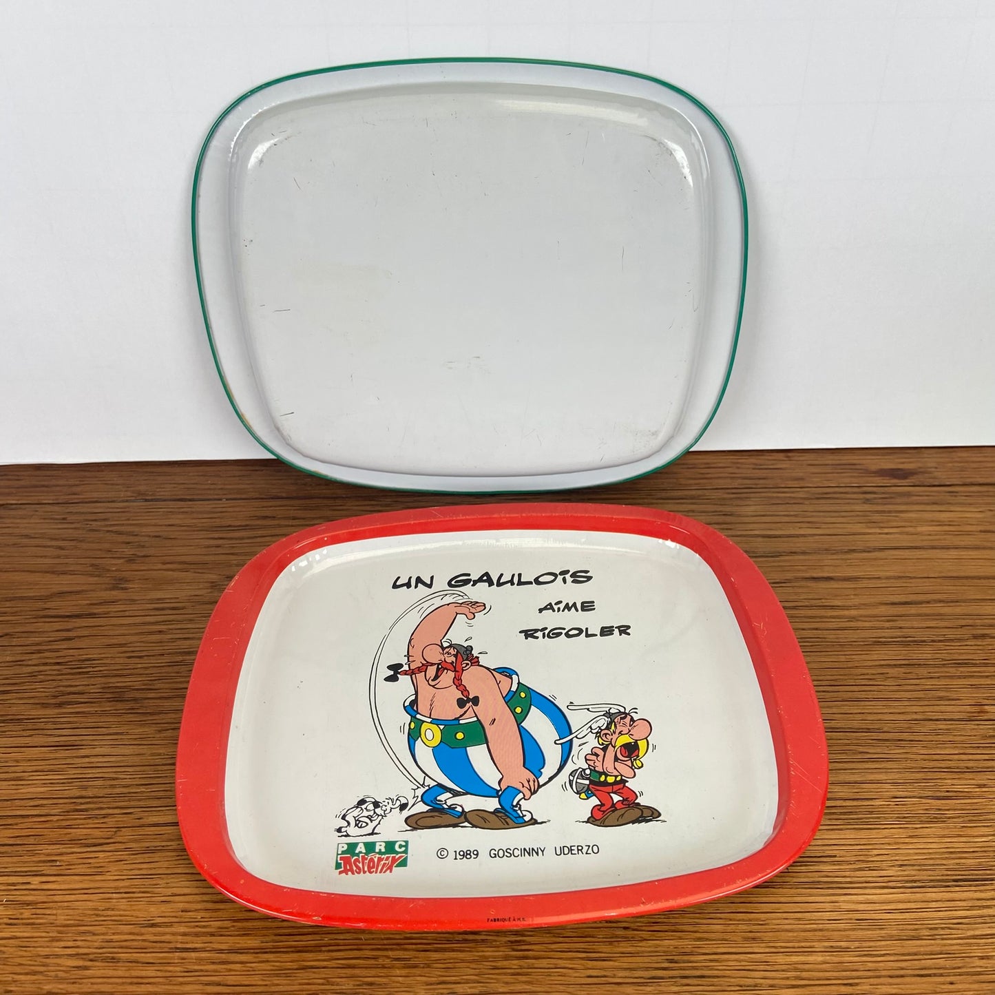 Vintage Asterix en Obelix dienbladen 1989
