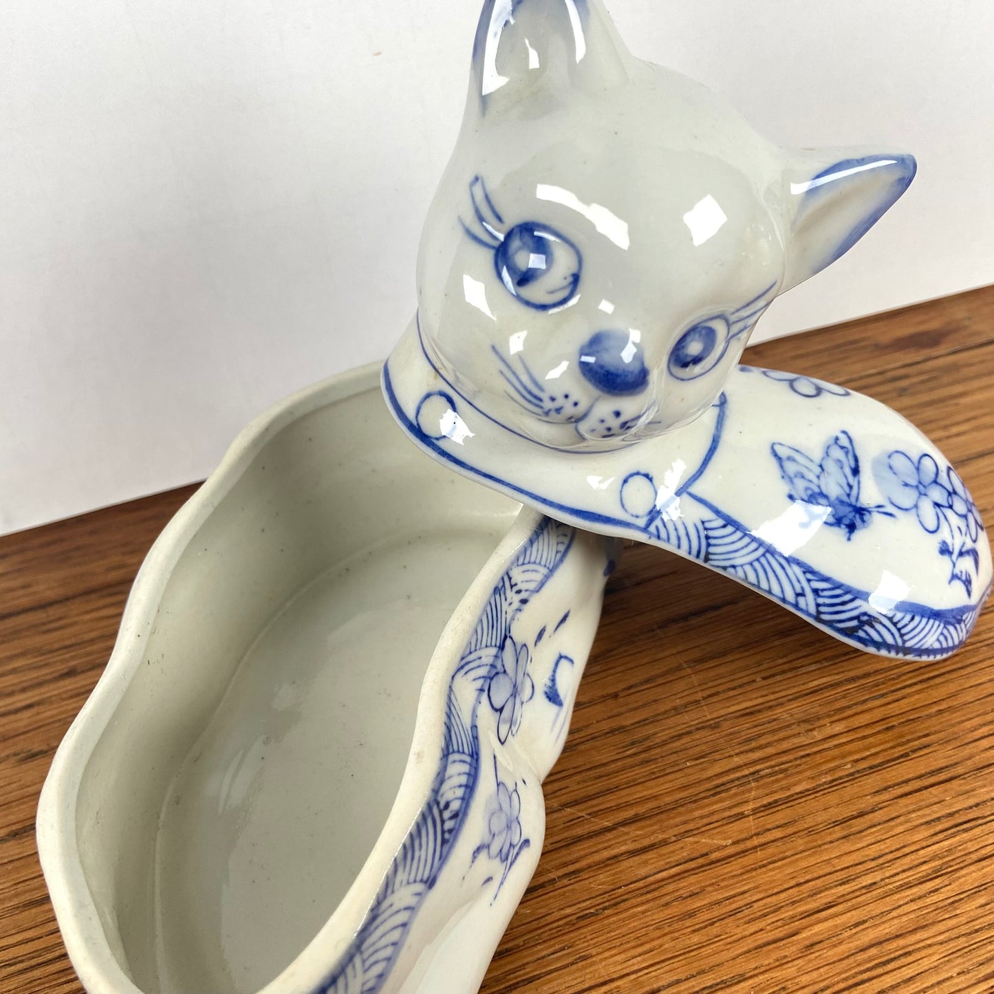 Vintage sieraden doosje kat