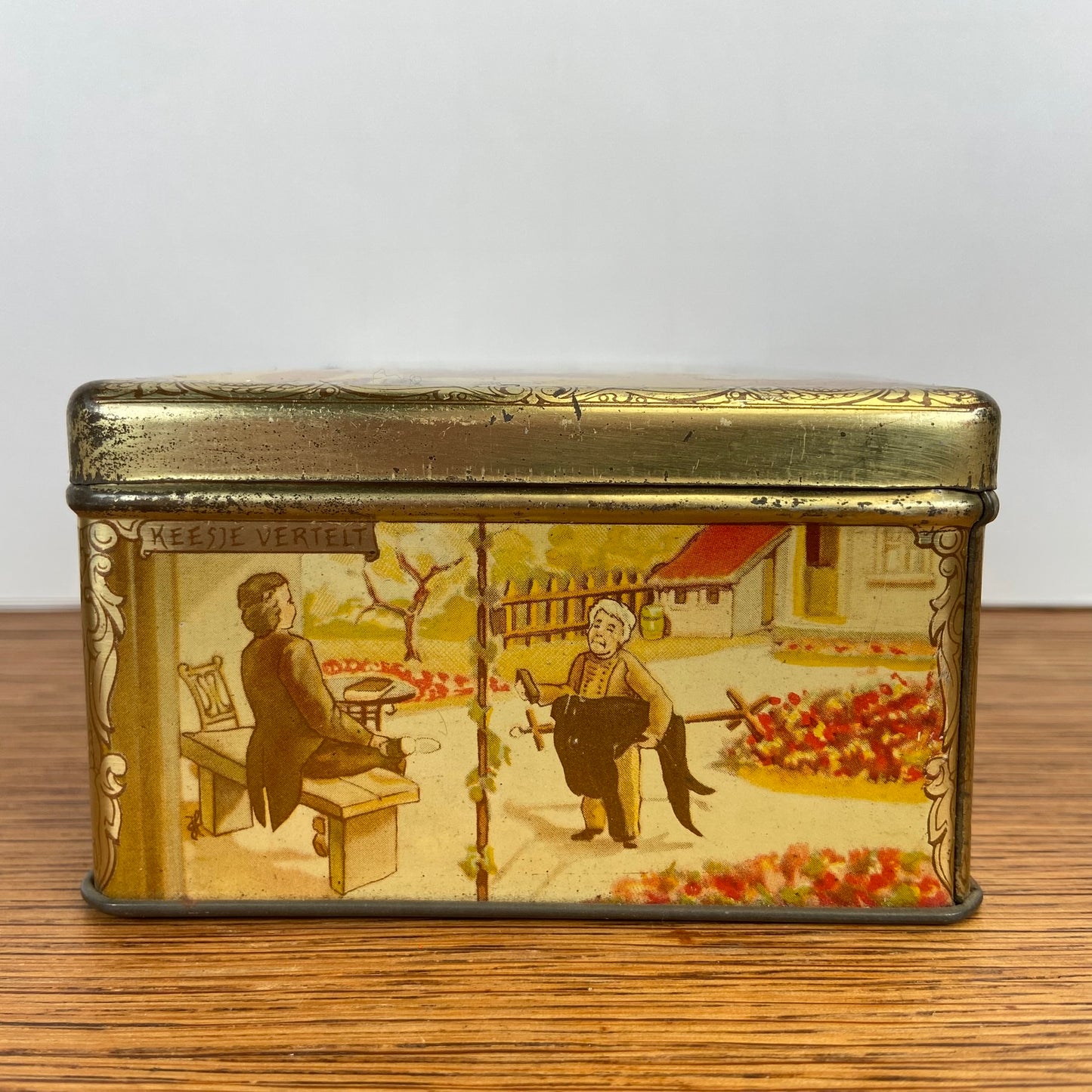 Vintage HUS koekblik Camera Obscura