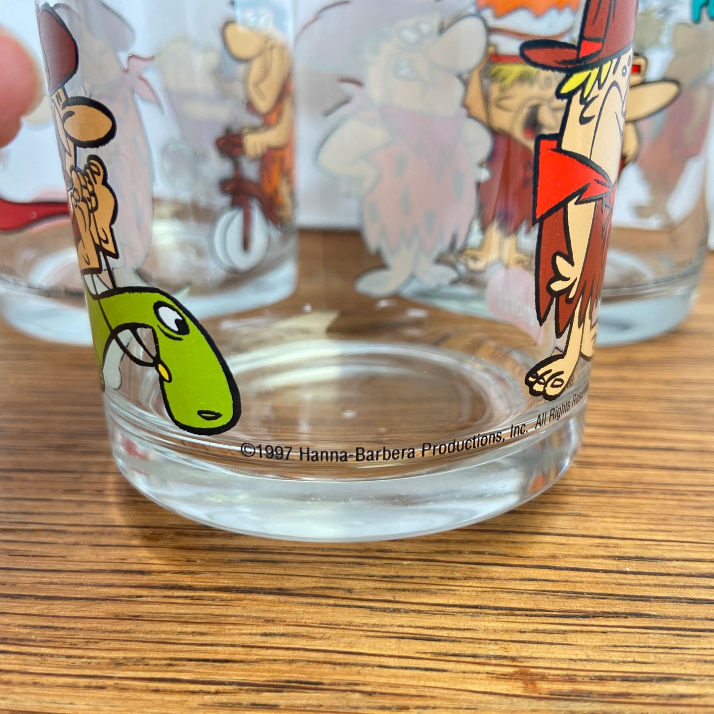 4 Flintstones glazen 1997- Penotti