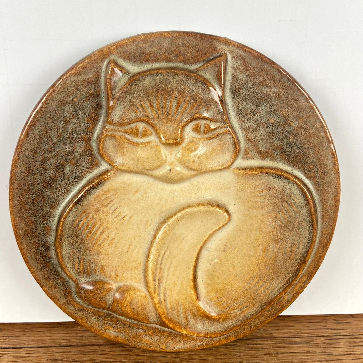 Vintage wandbord kat Steuler