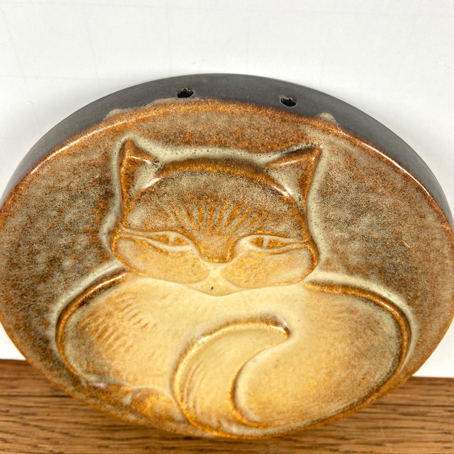 Vintage wandbord kat Steuler