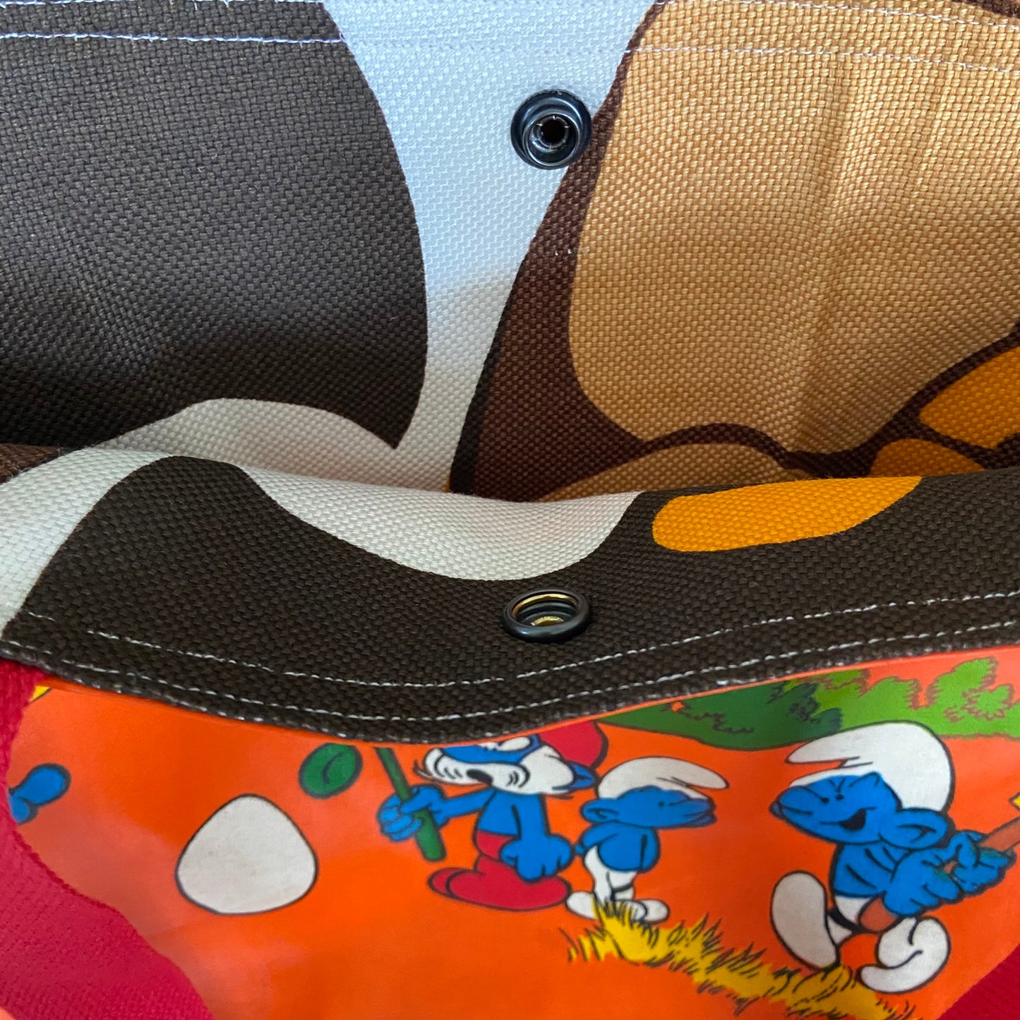 Boxkleed tas smurfen oranje