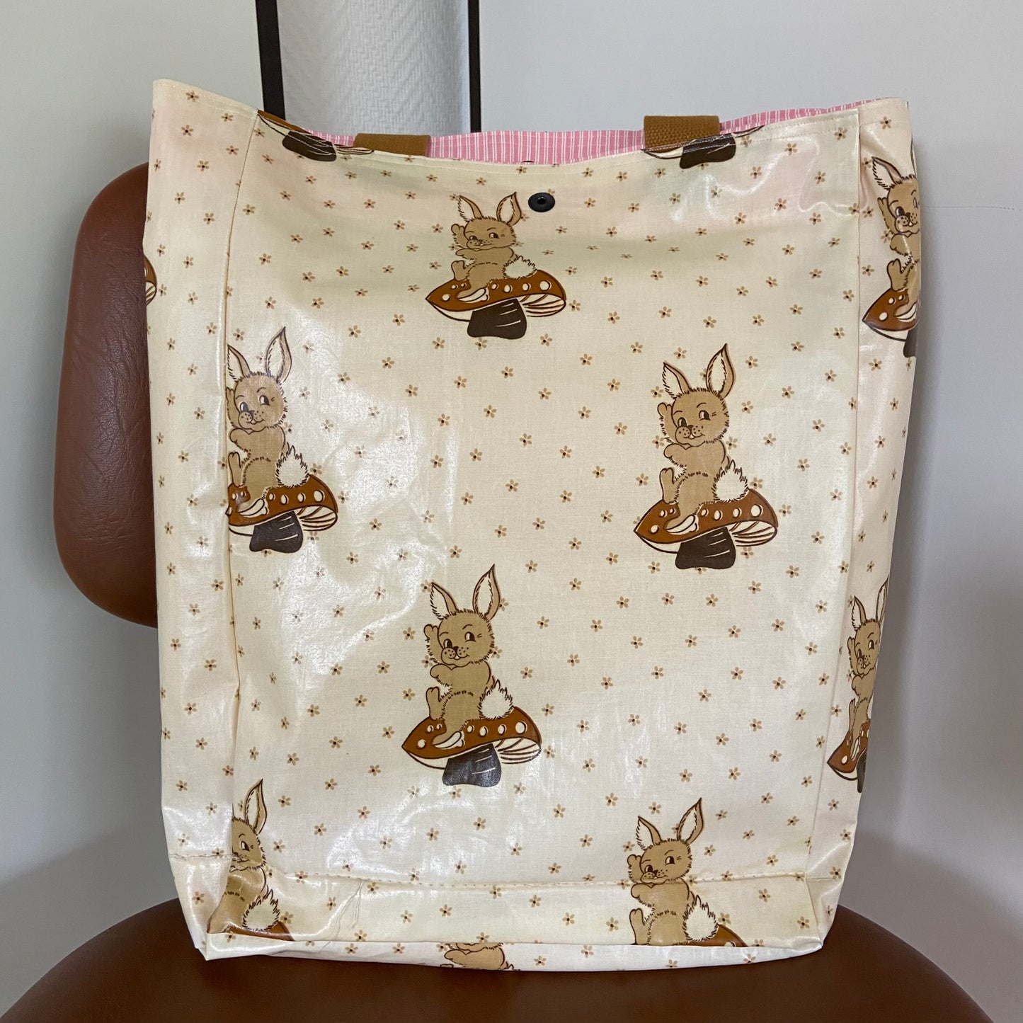 Boxkleed tas crème konijnen
