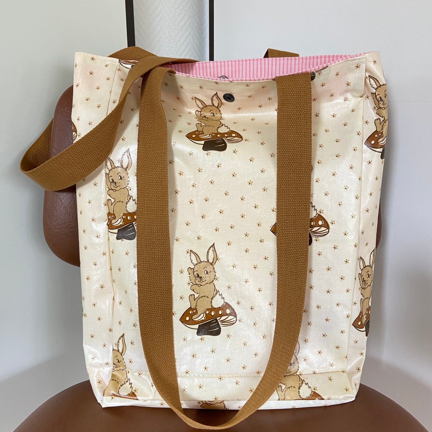 Boxkleed tas crème konijnen