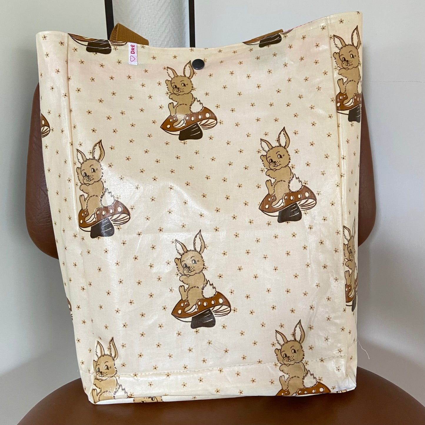 Boxkleed tas crème konijnen