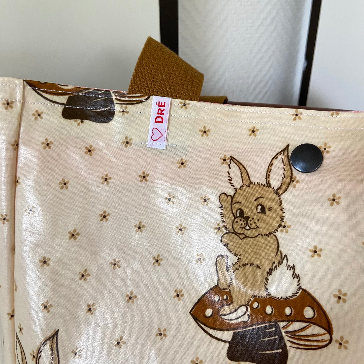 Boxkleed tas crème konijnen