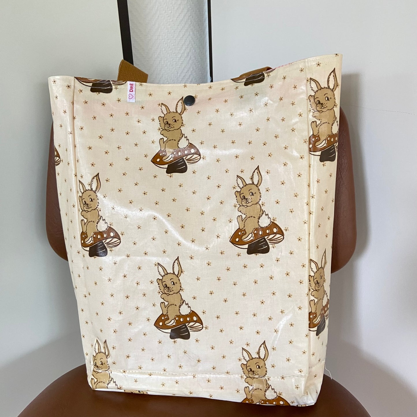Boxkleed tas crème konijnen