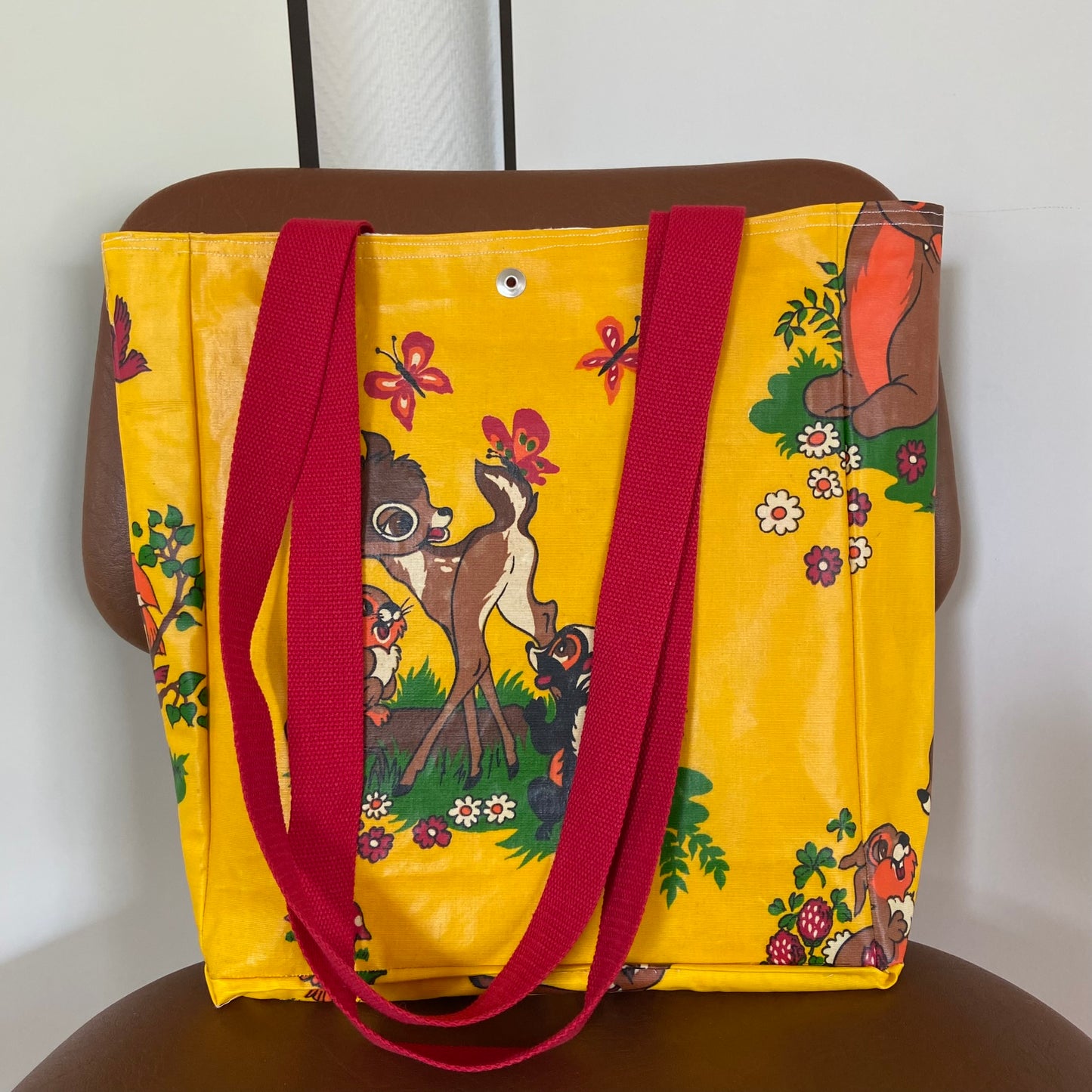 Boxkleed tas Bambi geel