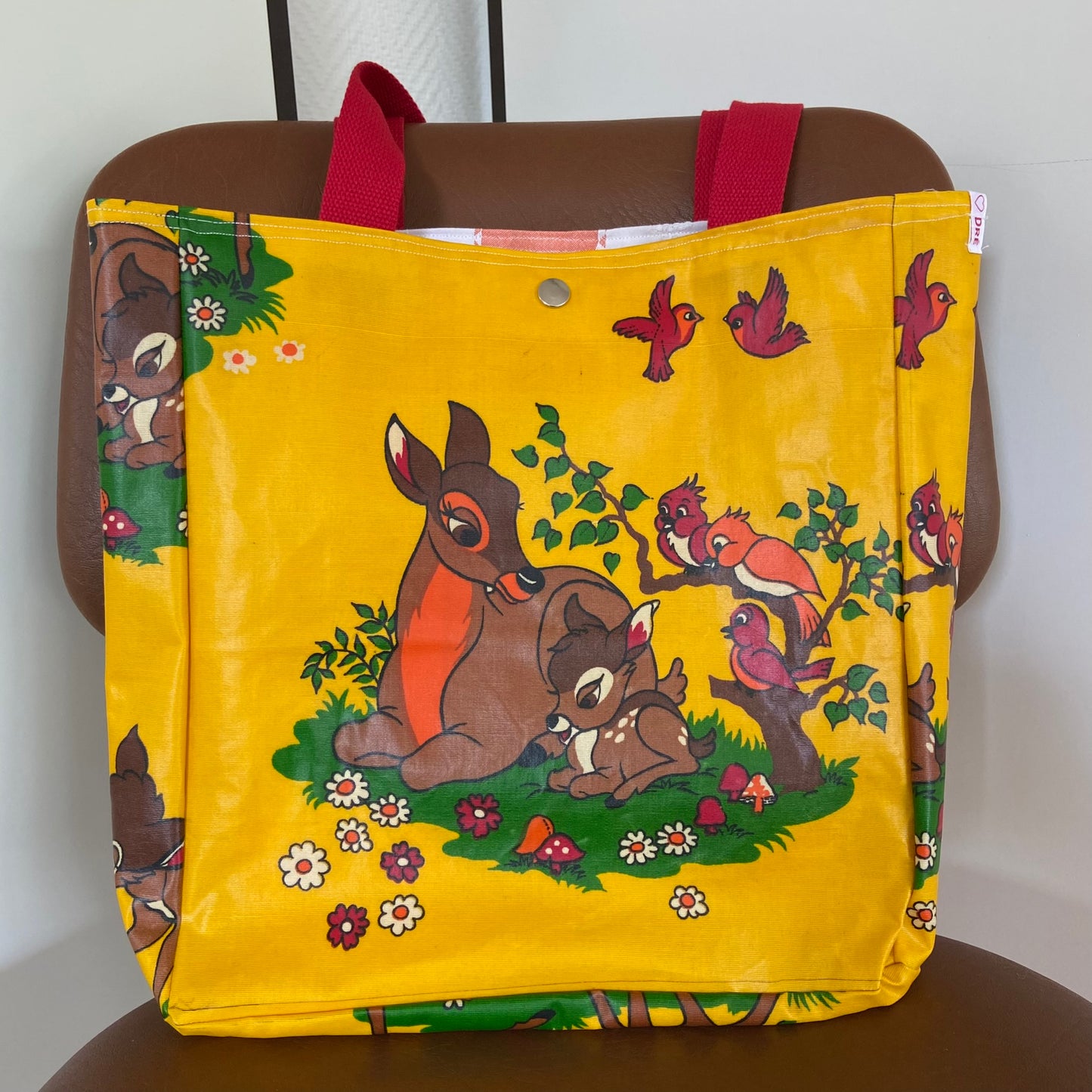 Boxkleed tas Bambi geel