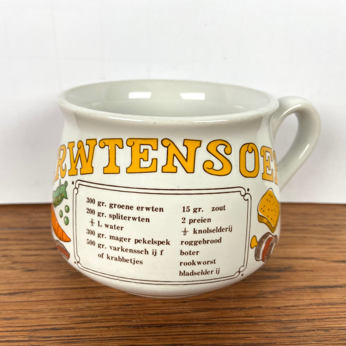 Vintage soepkom Erwtensoep