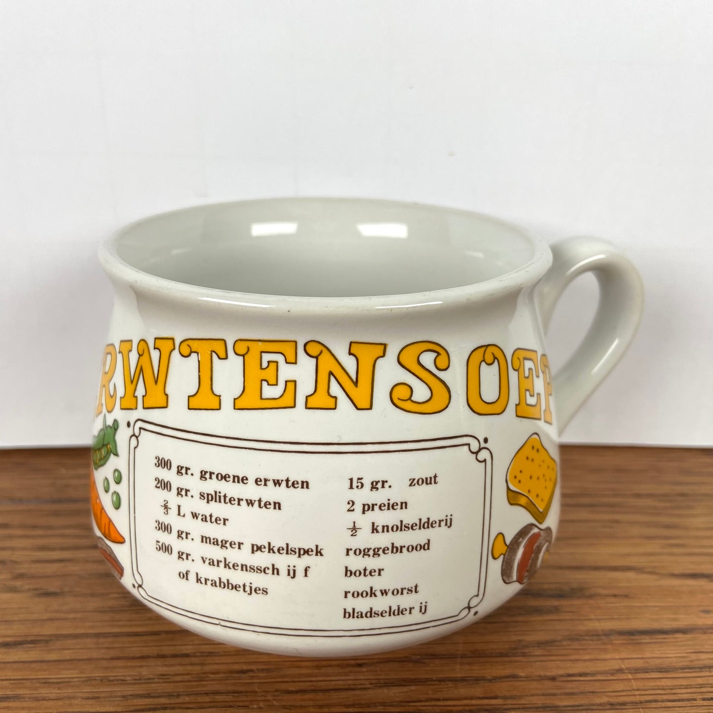 Vintage soepkom Erwtensoep