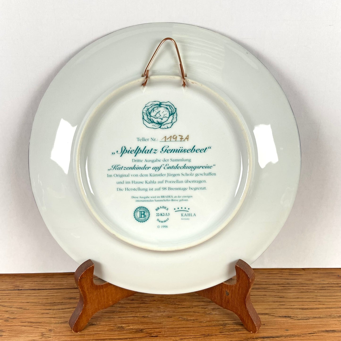 Wandbord katten "Spielplatz Gemusebeet"