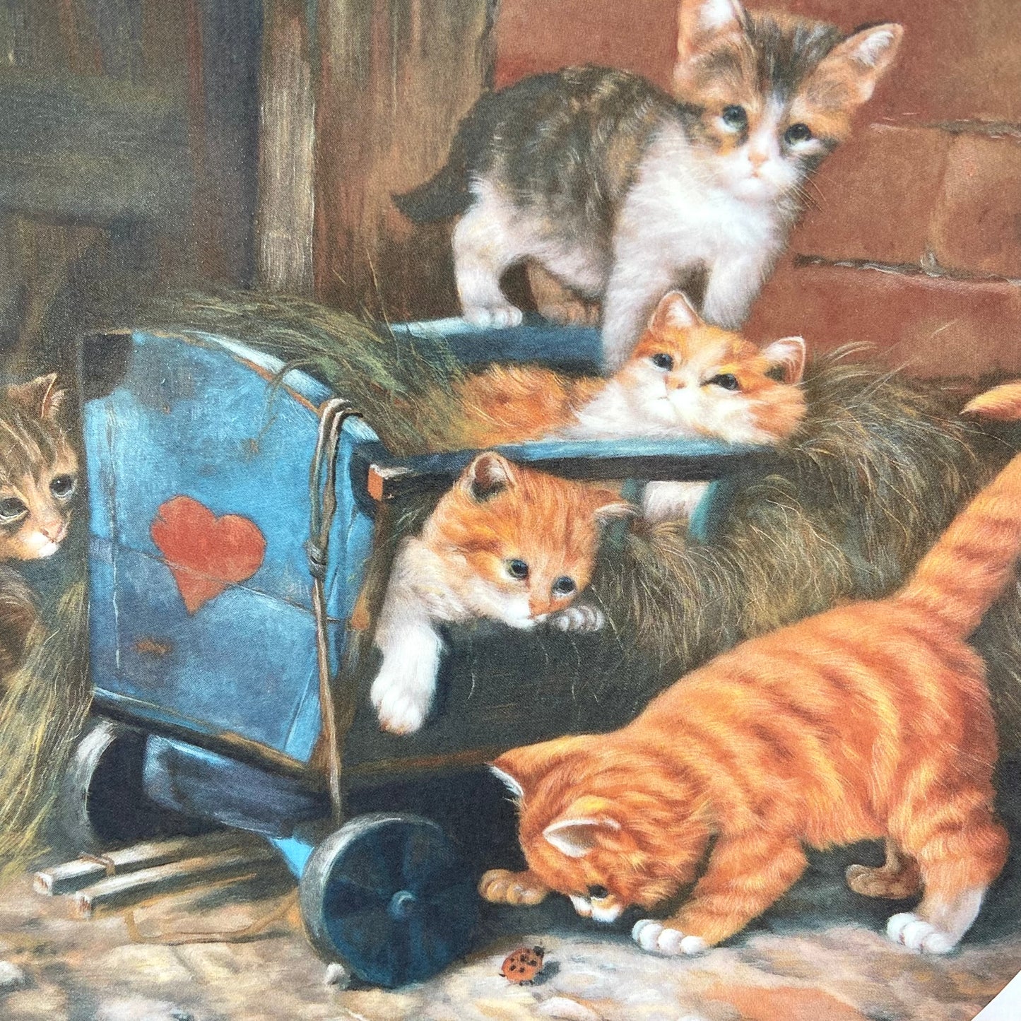 Wandbord Katten "Die Spielkameraden"