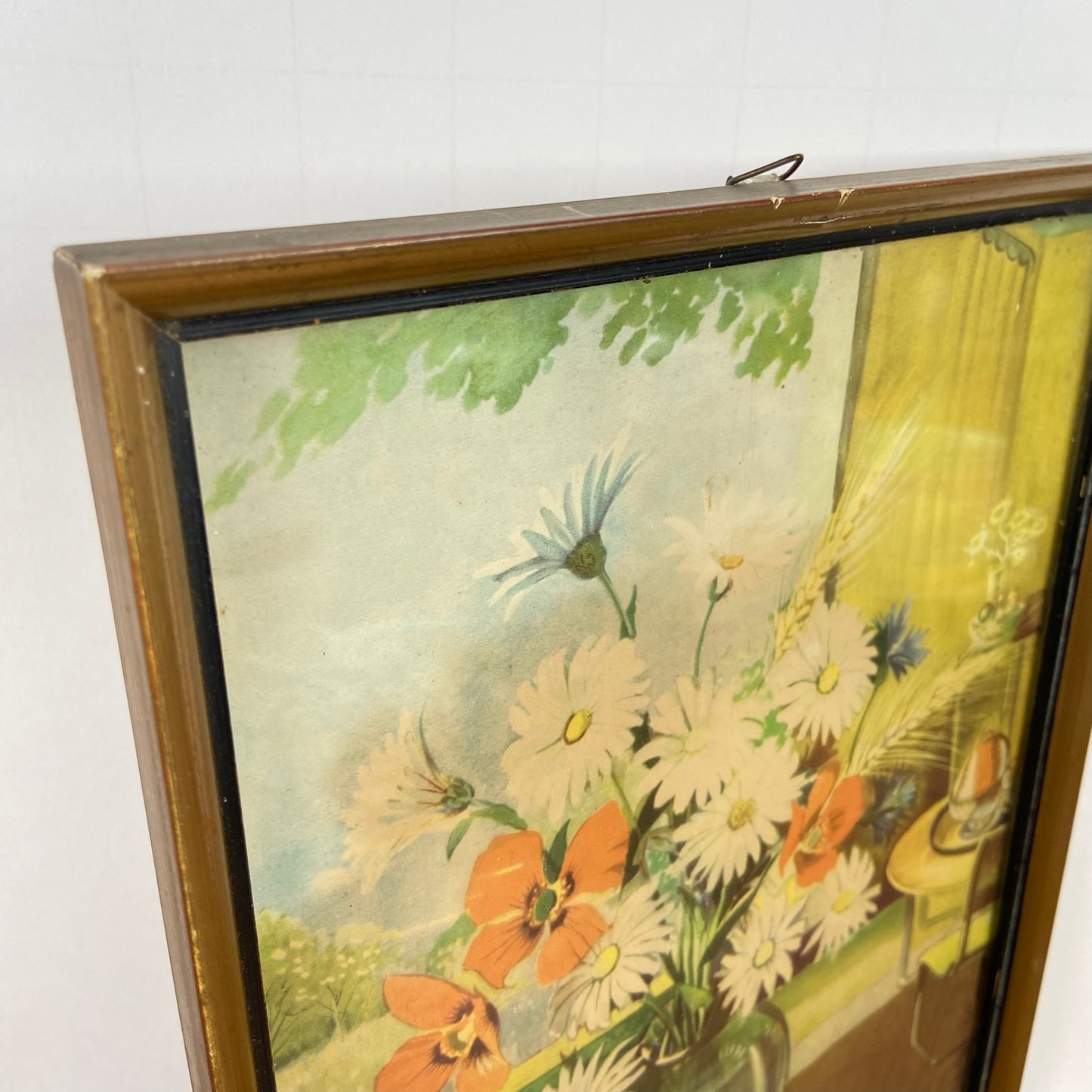 Vintage schilderijtje bloemen