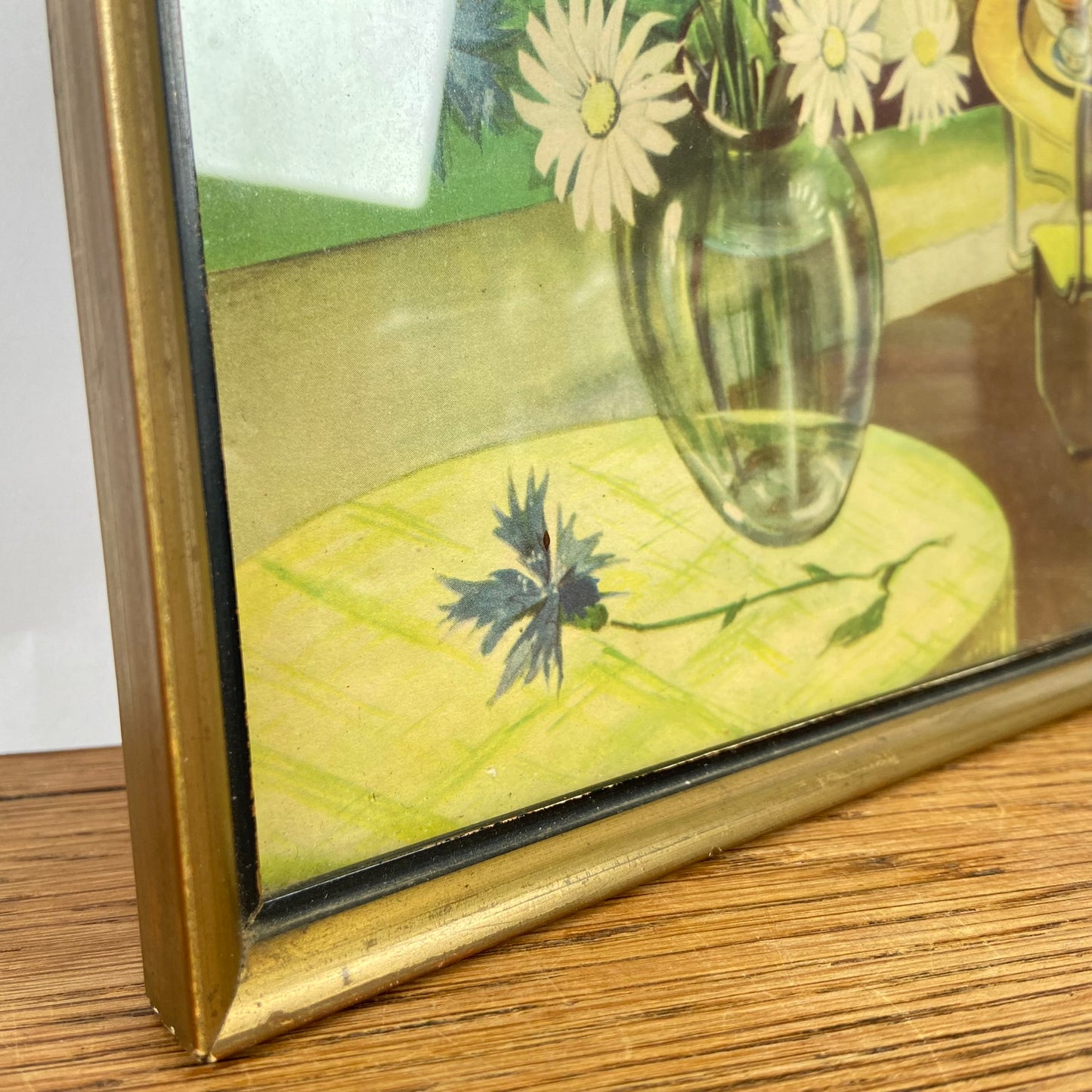 Vintage schilderijtje bloemen