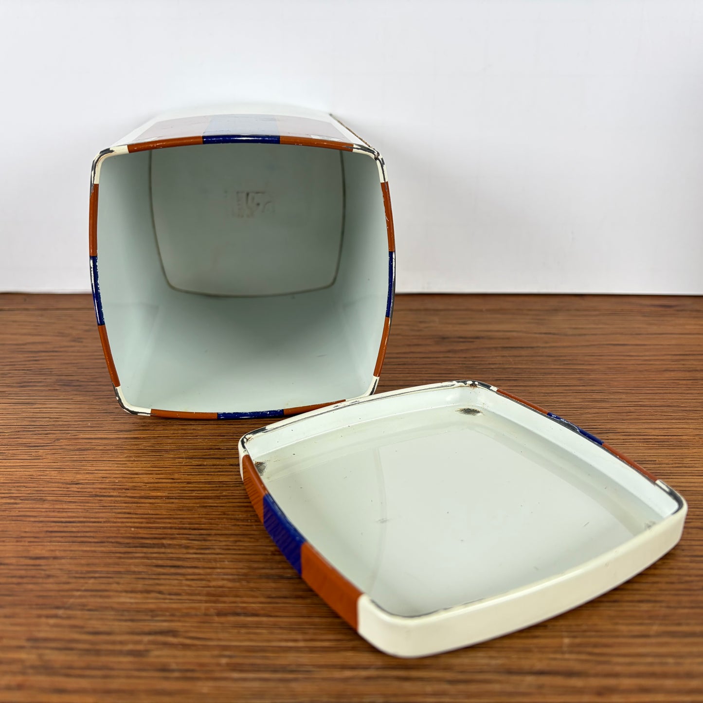 Vintage blik Simel bruin