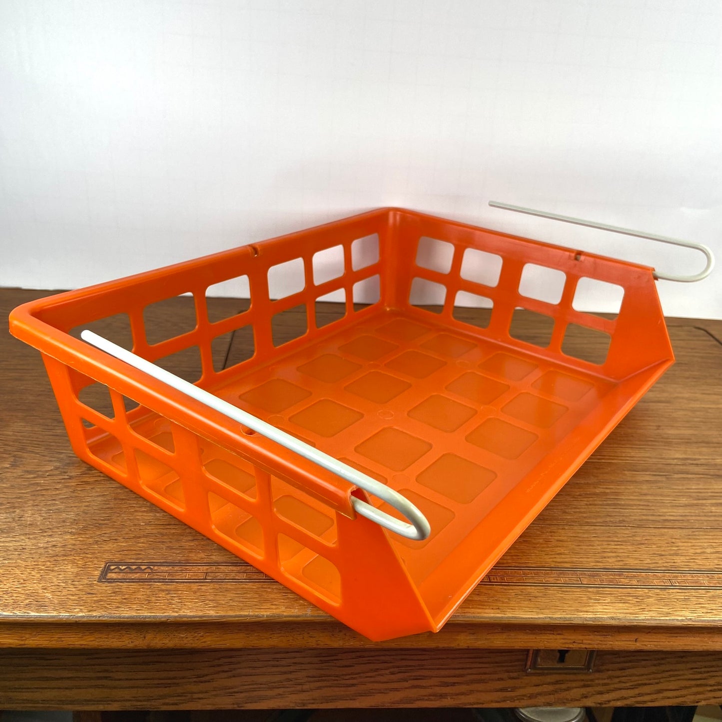 Vintage oranje ophang rekje