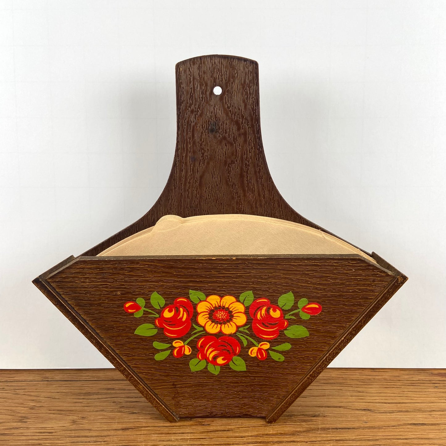 Vintage koffiefilter houder