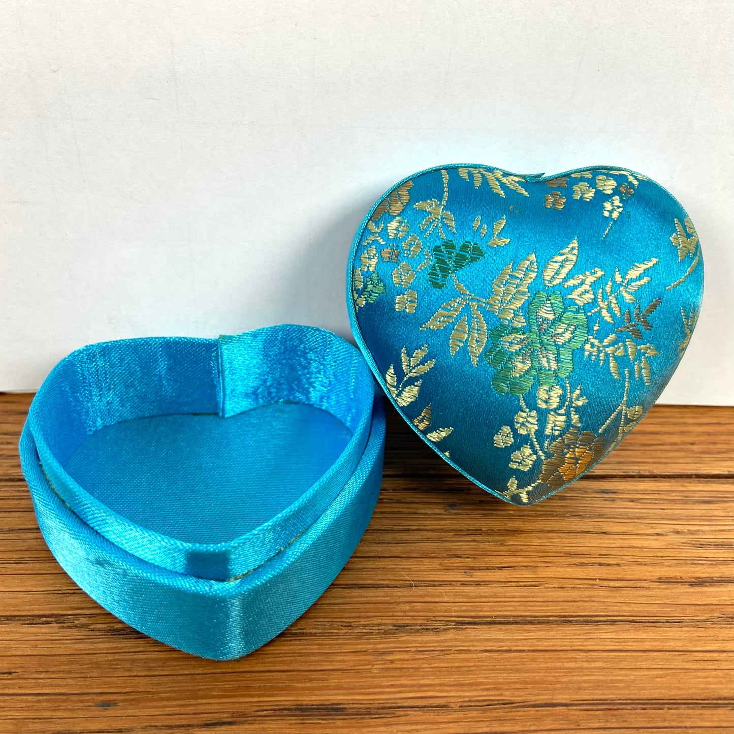 Blauw opbergdoosje hart