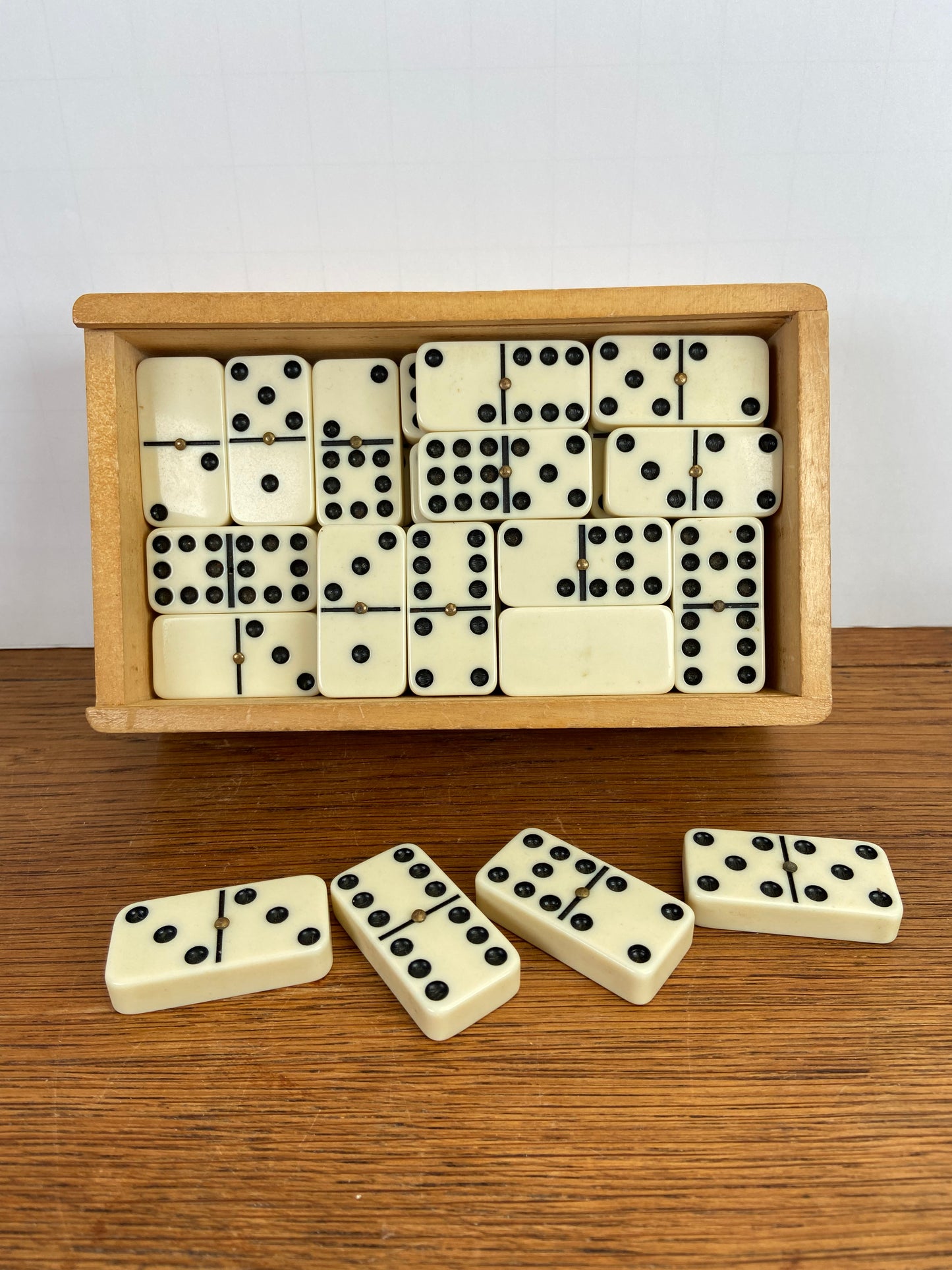Vintage domino stenen