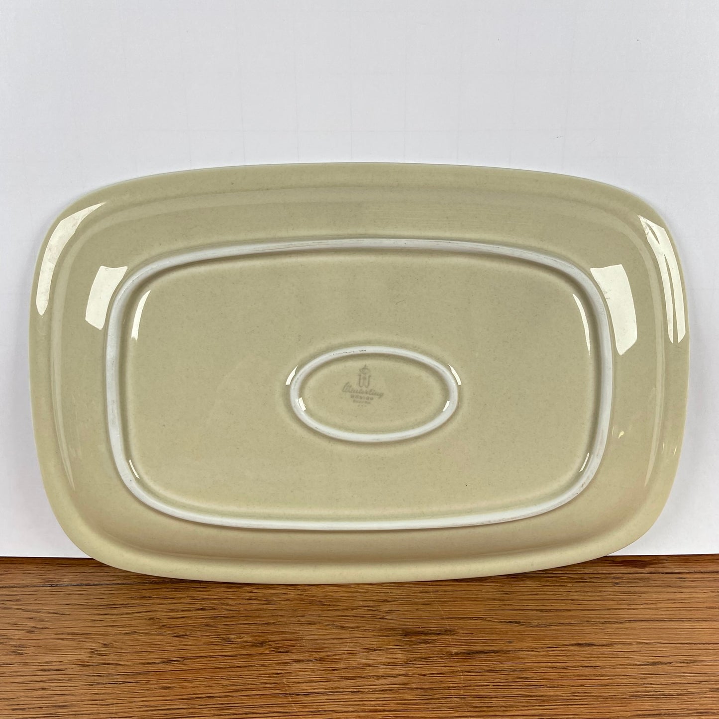 Vintage serveerschaal bloemen