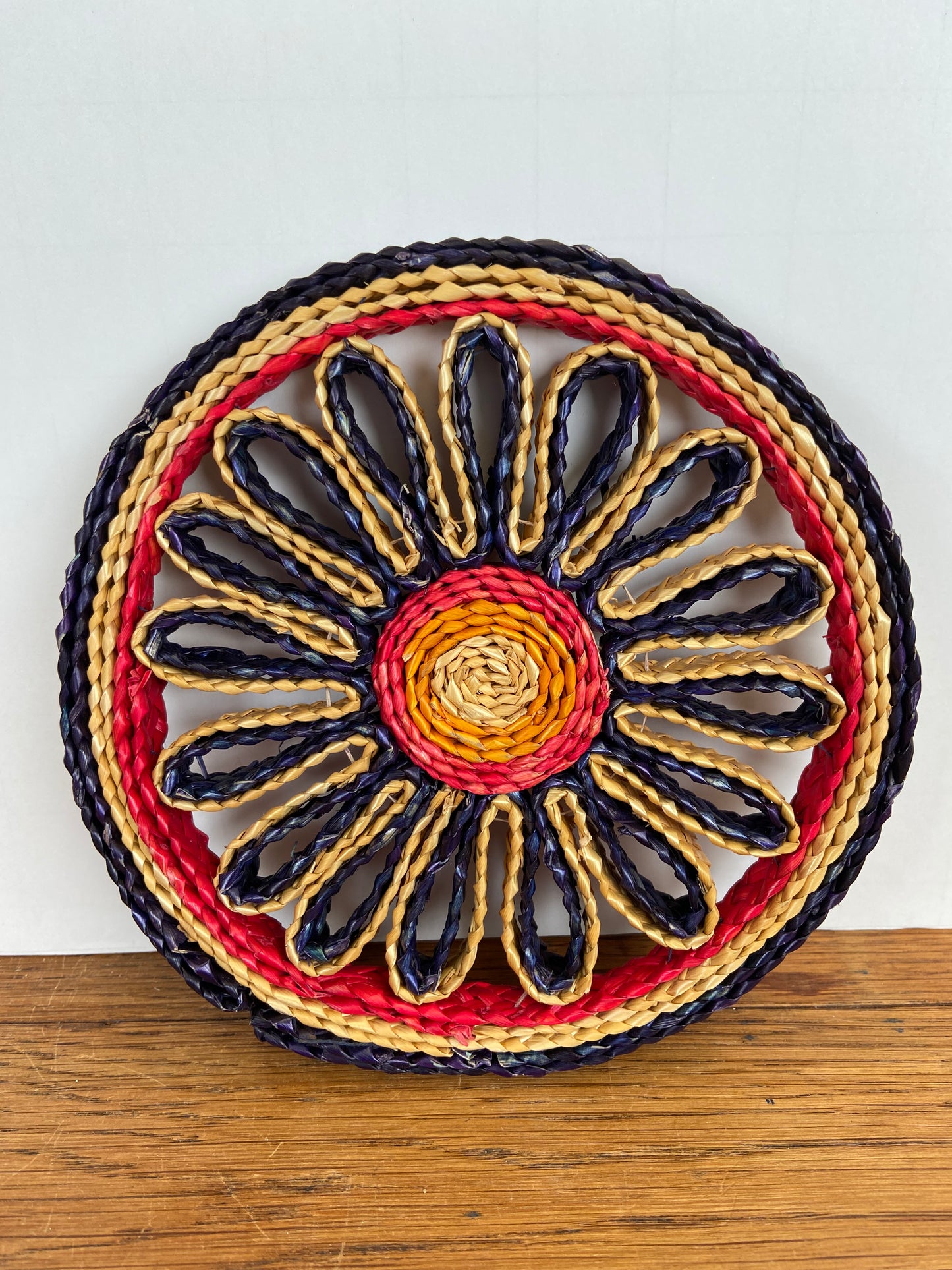 Rieten ronde onderzetter