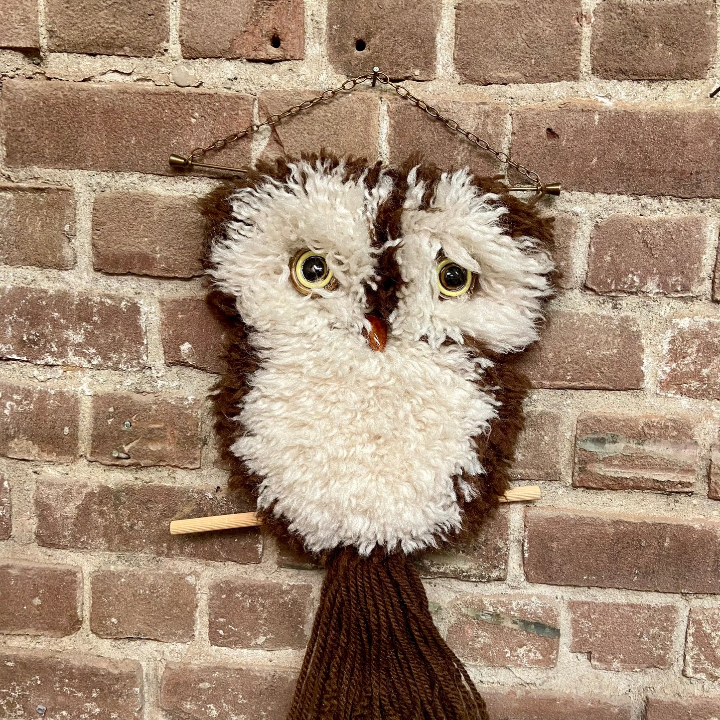 Vintage wandhanger uil