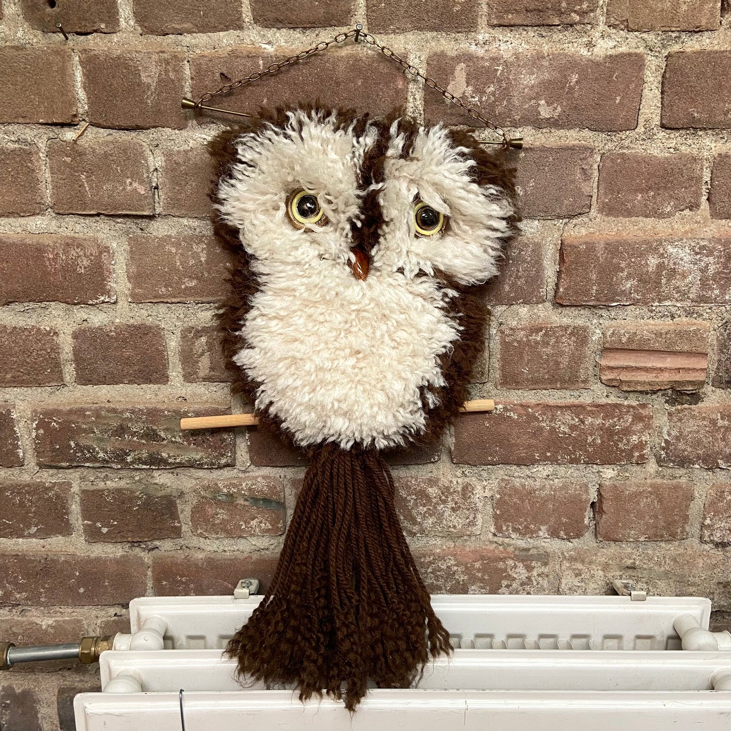 Vintage wandhanger uil
