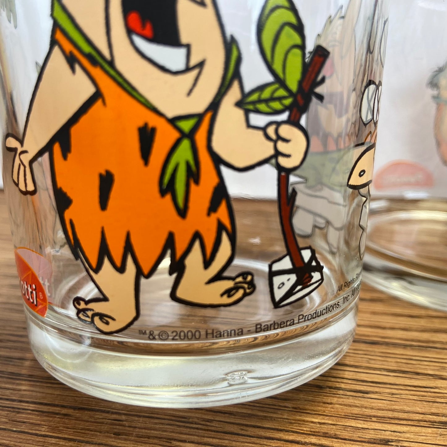 4 Flintstones glazen 2000 - Penotti