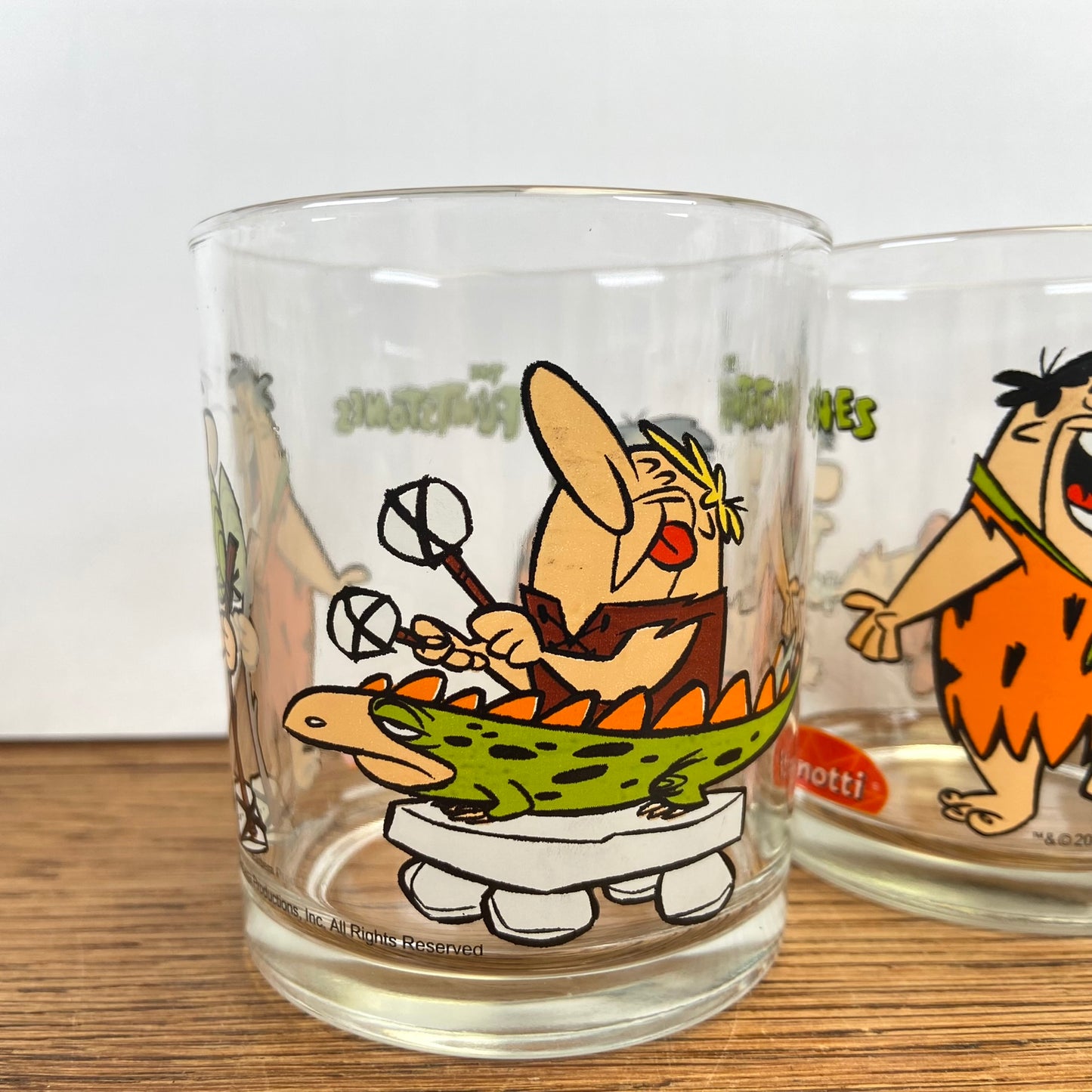 4 Flintstones glazen 2000 - Penotti