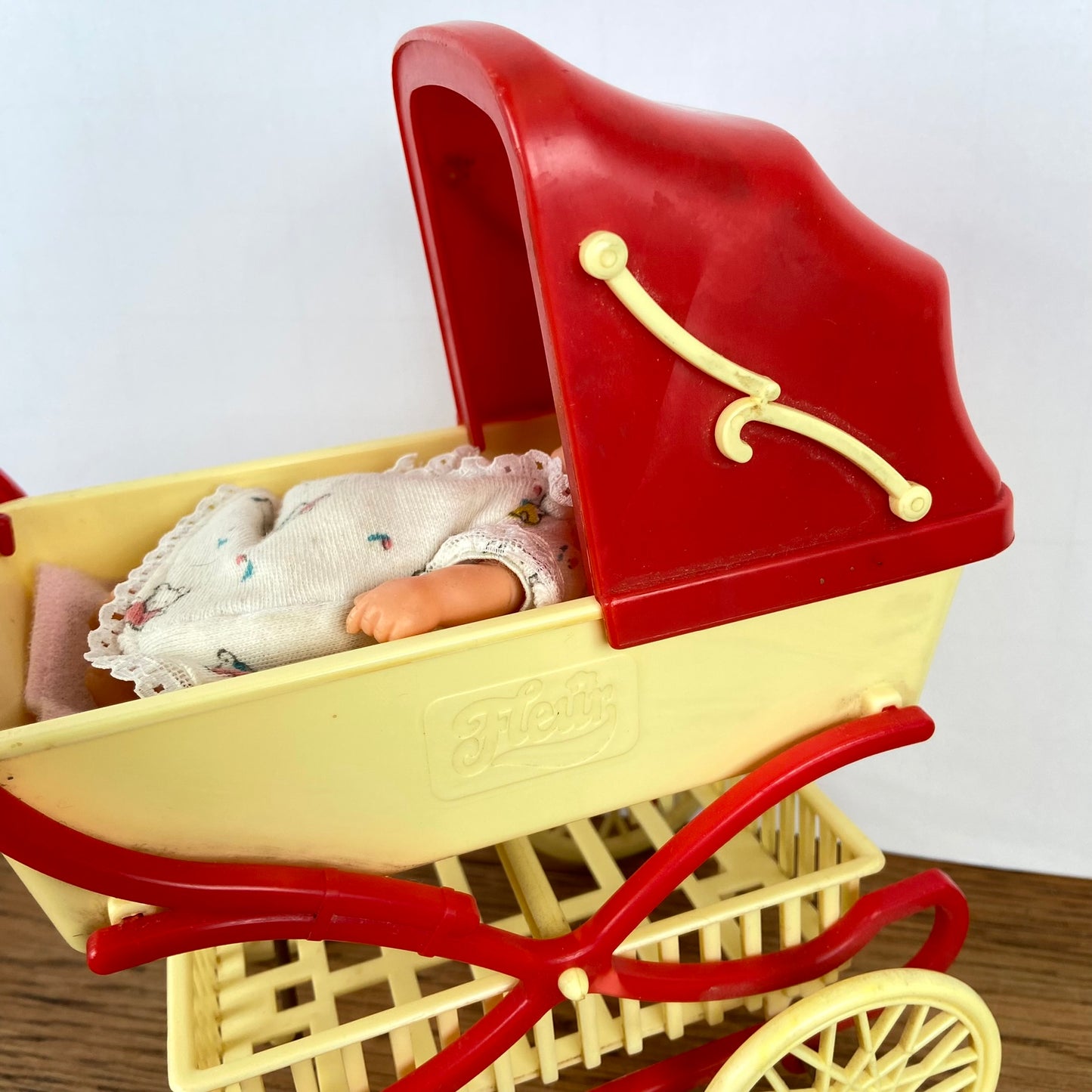 Vintage Fleur kinderwagen