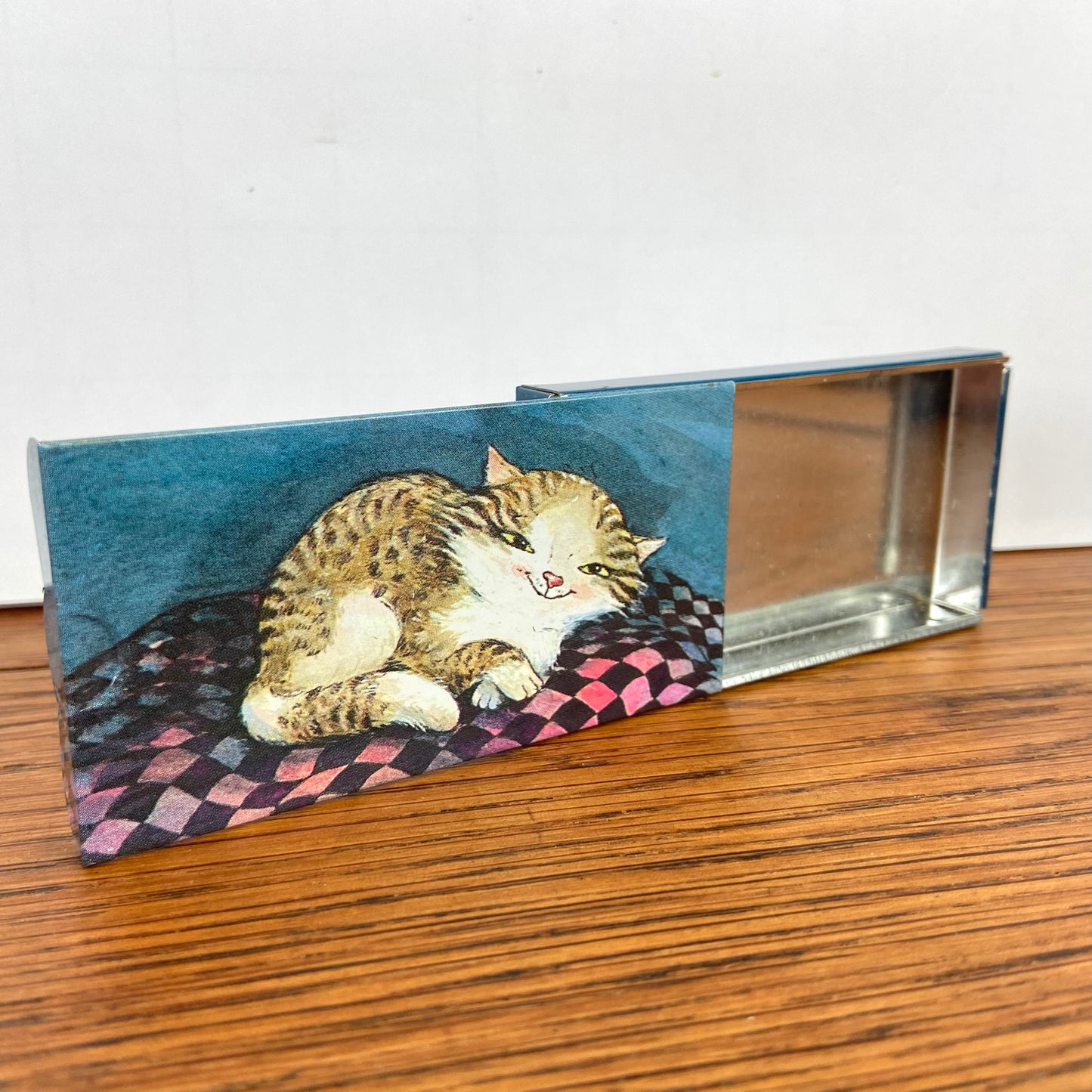 Vintage snoepjes doosje kat