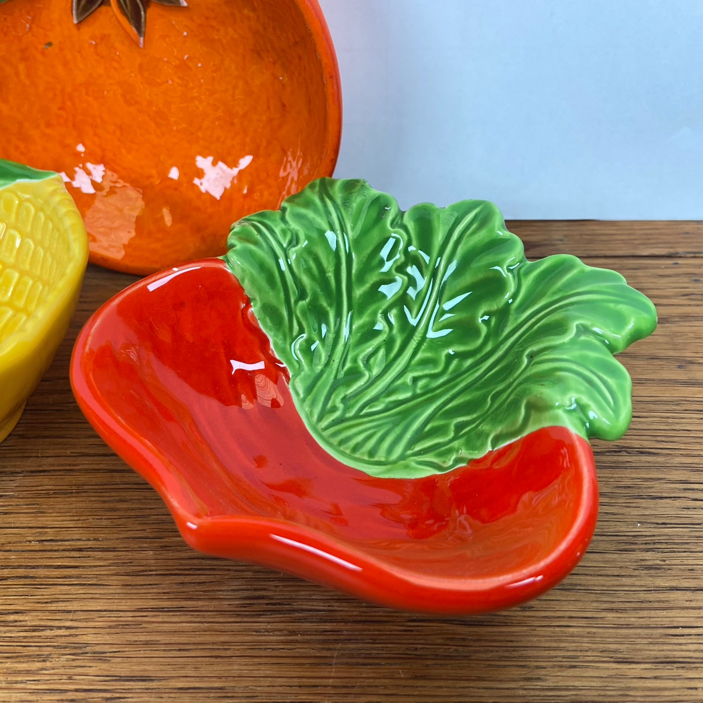 3 vintage fruit schaaltjes