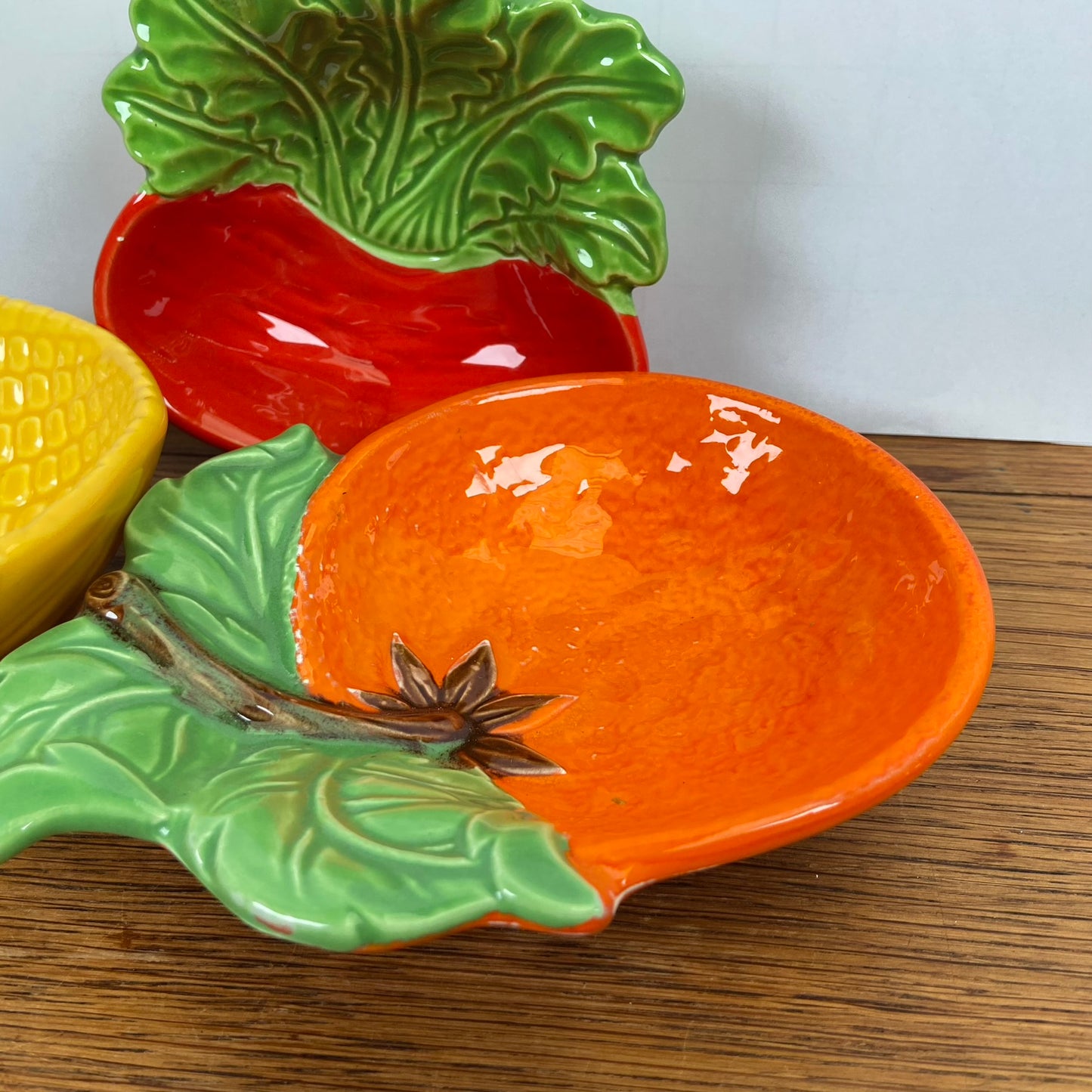3 vintage fruit schaaltjes