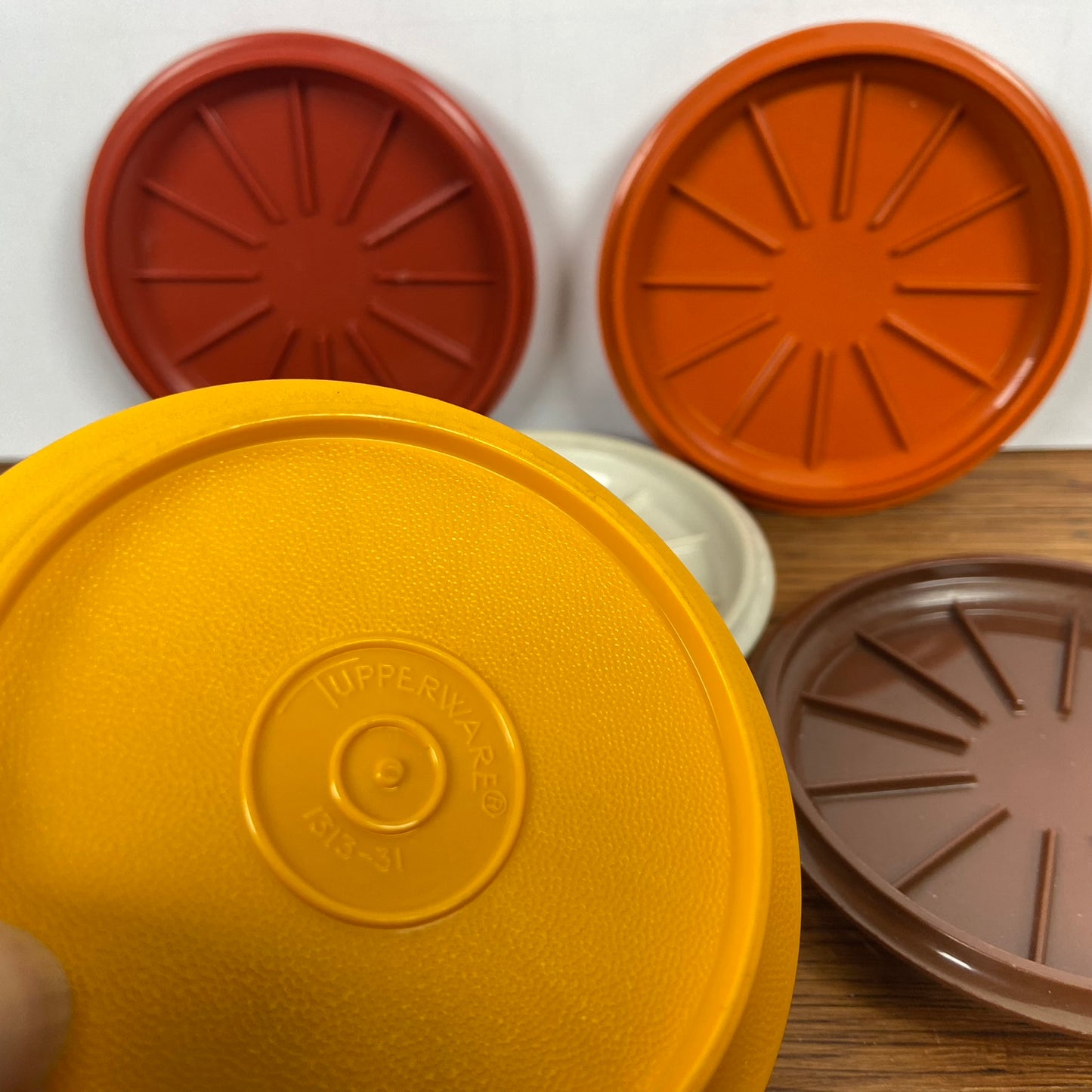 Tupperware onderzetters - deksels