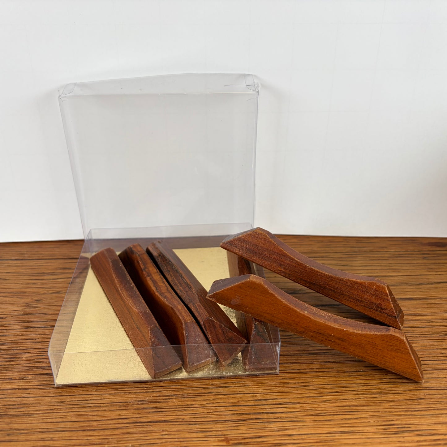 Vintage houten messenleggers