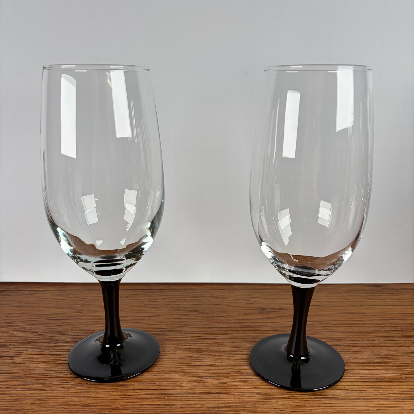 Vintage Luminarc Domino glazen op voet