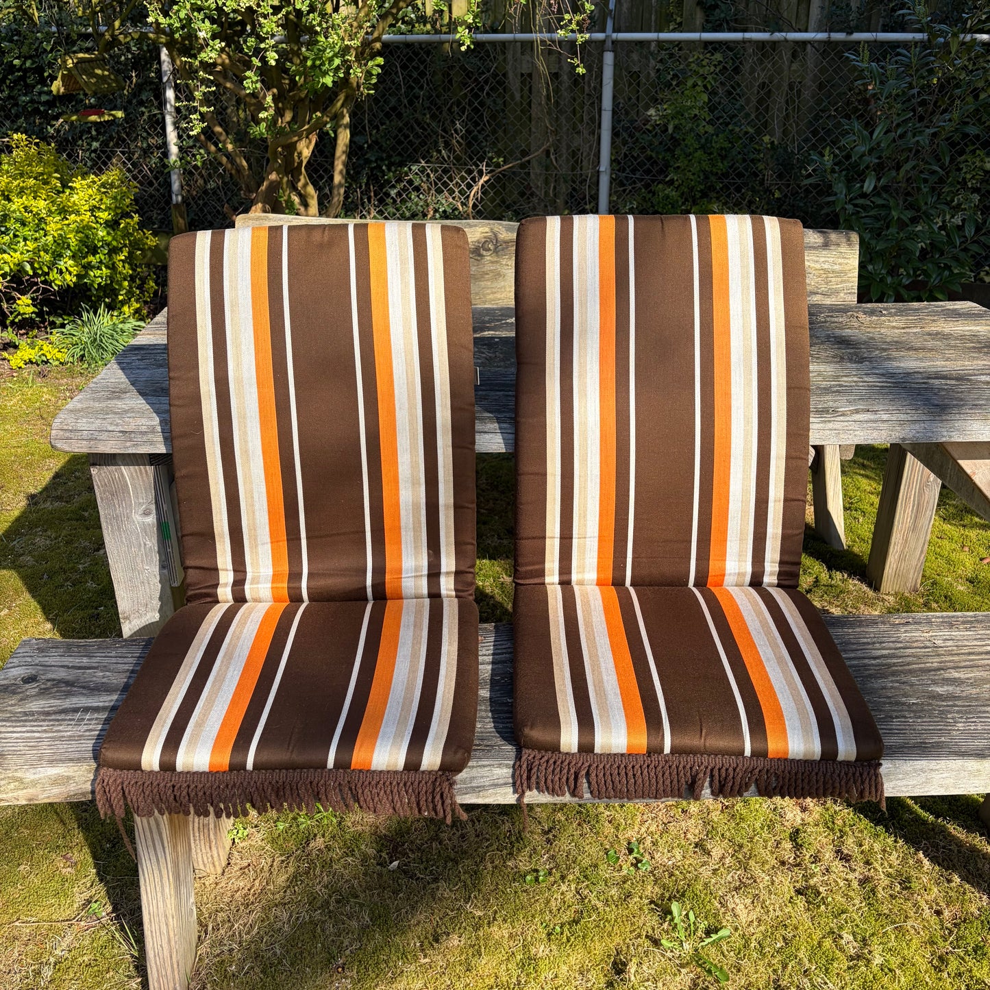 Vintage tuinstoel kussens