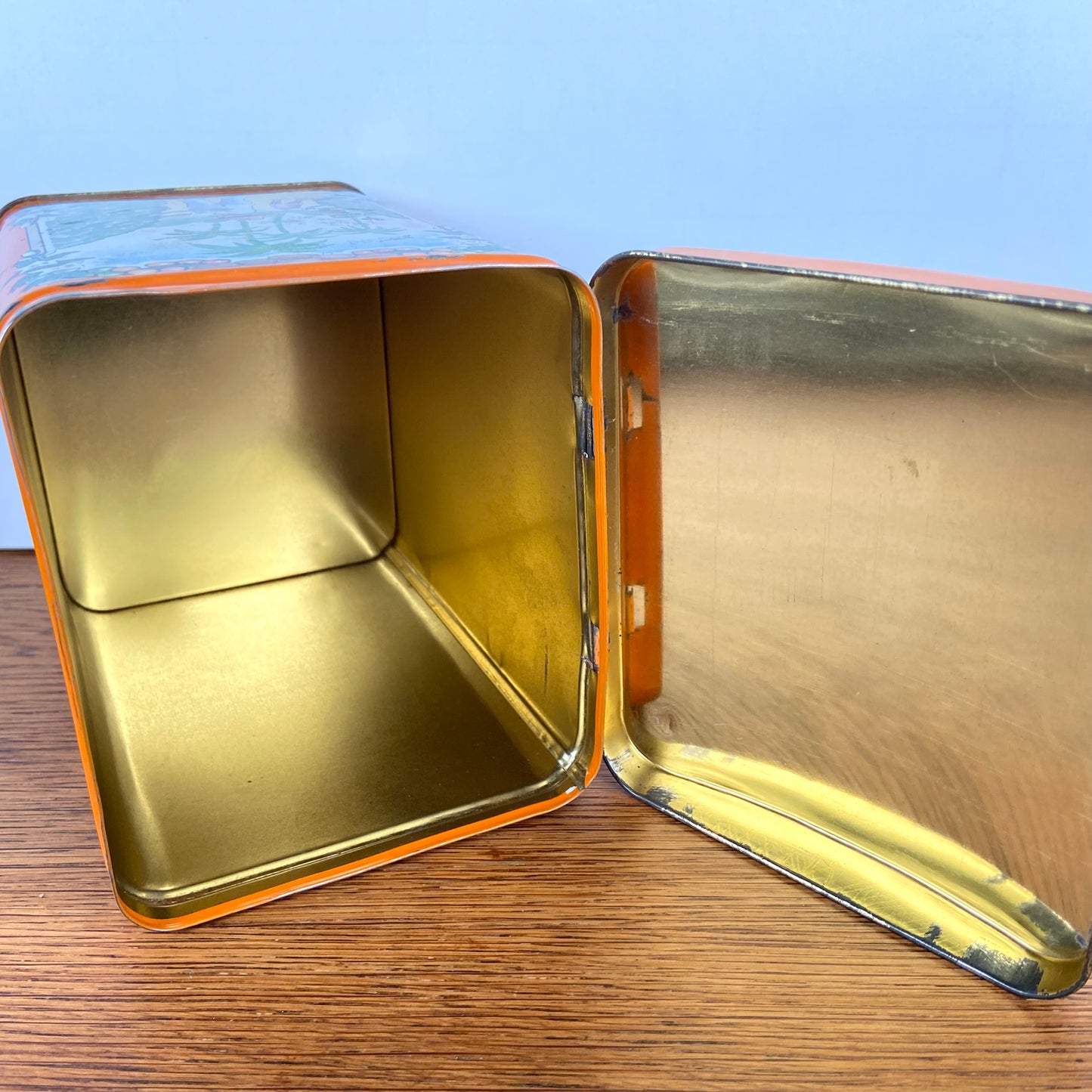 Vintage koffie blik de Gruyter