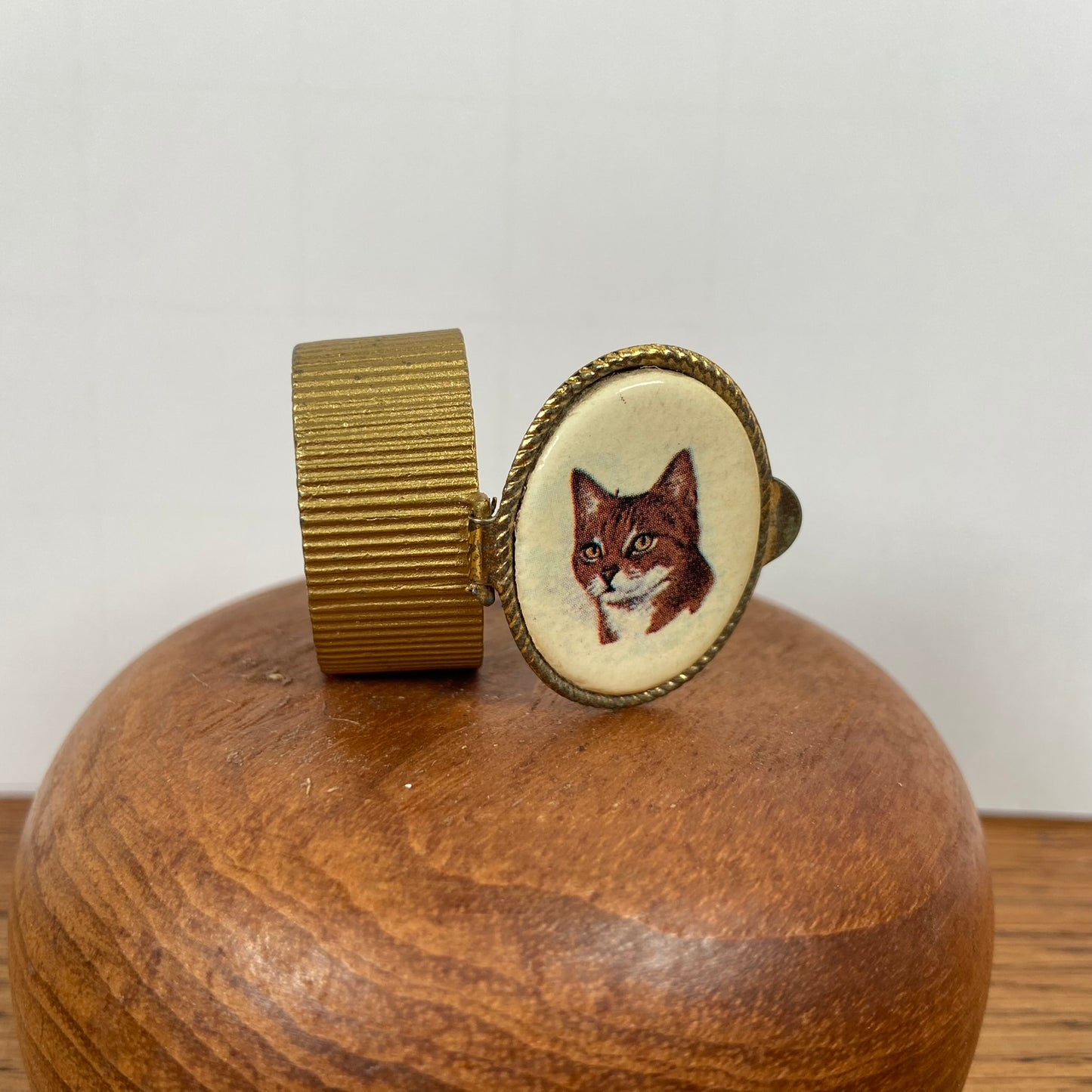Vintage pillendoosje kat