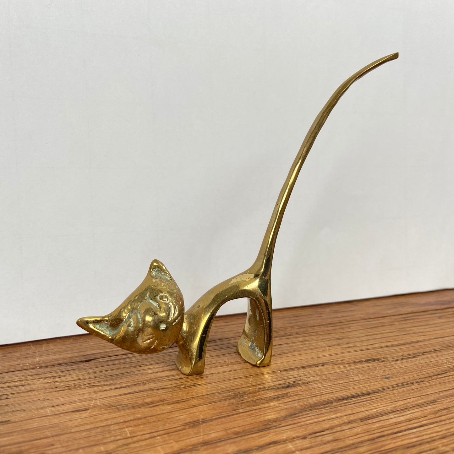 Vintage messing kat ringenhouder