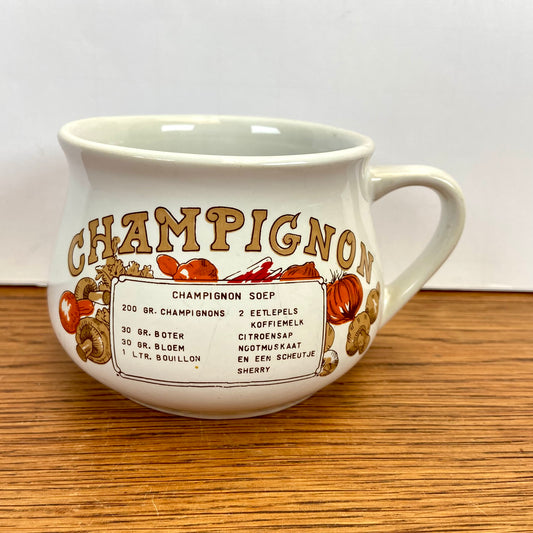Vintage soepkom Champignon