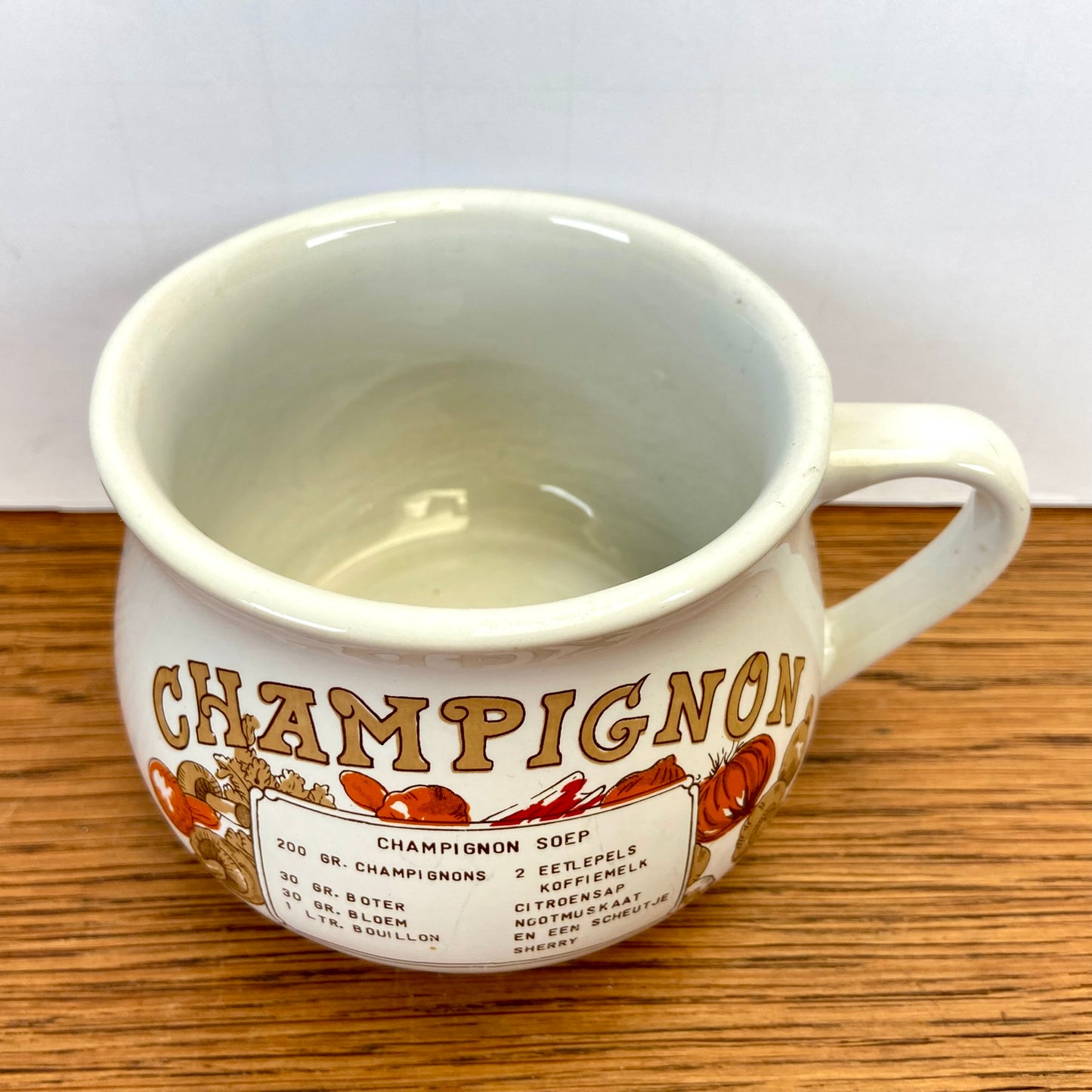 Vintage soepkom Champignon