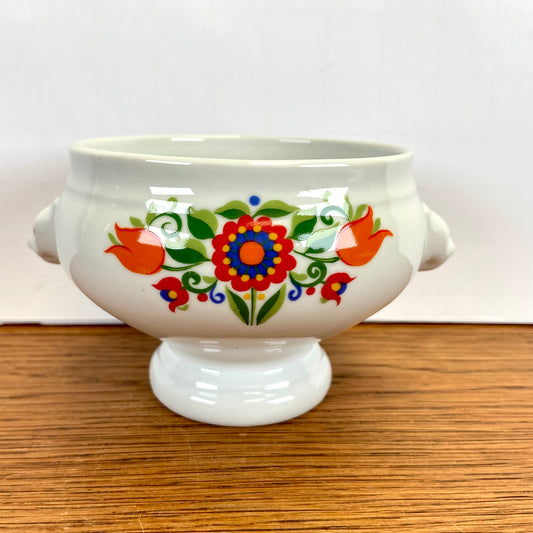 Vintage leeuwenkop soepkom