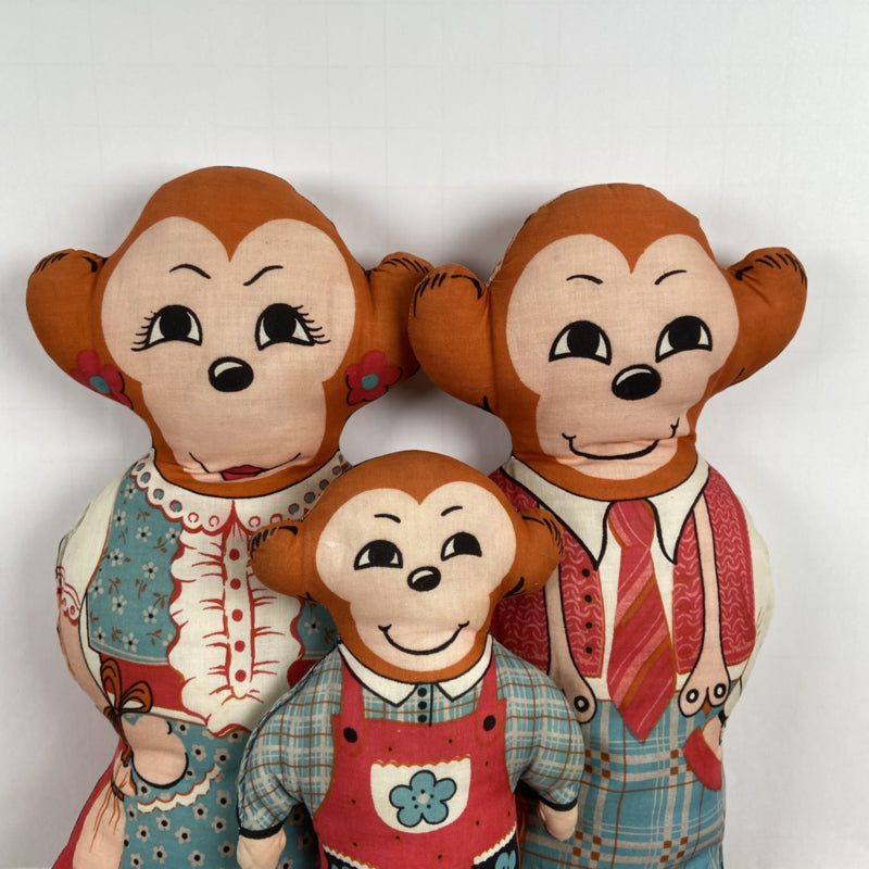 Stoffen apen familie